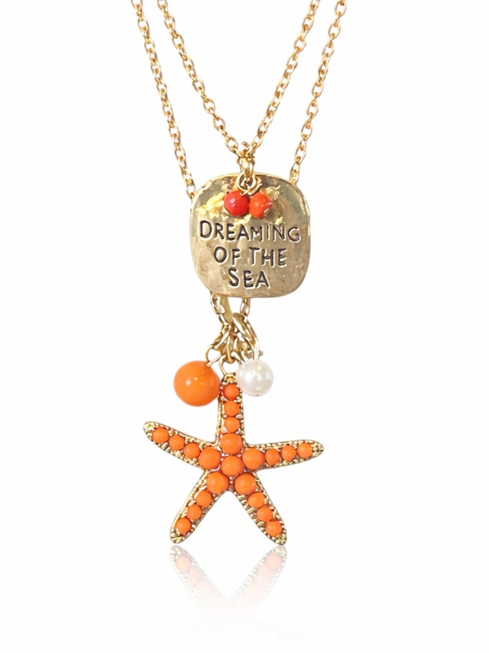 Layered Starfish Necklace Set